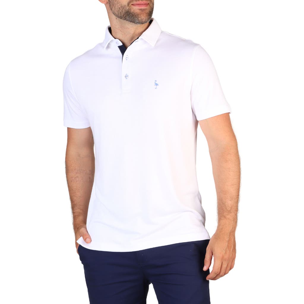 Tailorbyrd Solid Modal Blend Polo In White