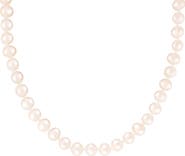 SPLENDID PEARLS 14K Gold & 7-8mm White Cultured Freshwater Pearl Necklace