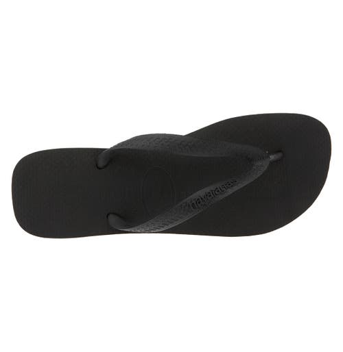 Shop Havaianas 'top' Flip Flop In Black