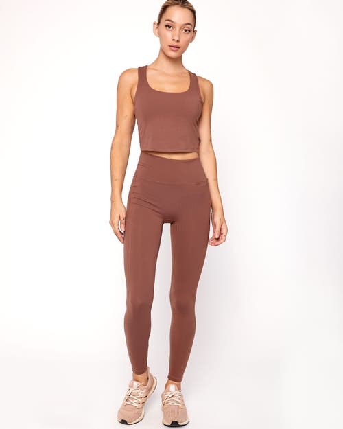 Rebody Active Explore Pocket Cloudlux Legging 26" In Walnut