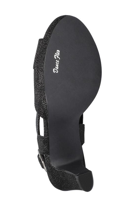 Shop Easy Street Christy Sandal In Black Glitter