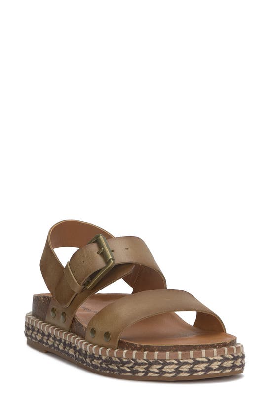 Lucky Brand Umora Slingback Espadrille Platform Sandal In Breen