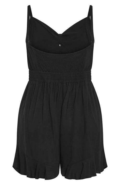 Shop City Chic Oasis Romper In Black