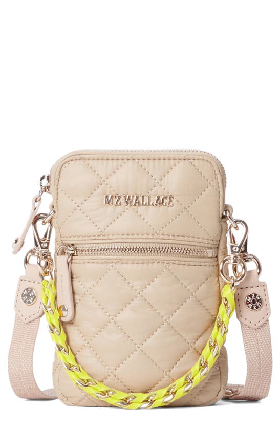 Mz Wallace Micro Crosby Crossbody Bag In Buff/light Gold ModeSens