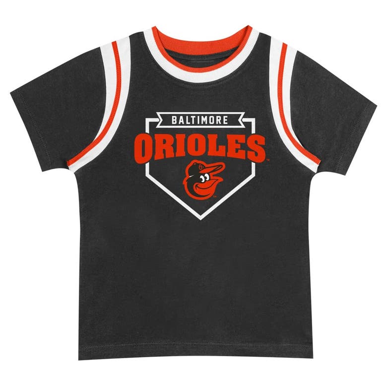 Shop Outerstuff Infant Fanatics Branded Black/gray Baltimore Orioles Bases Loaded T-shirt & Shorts Set