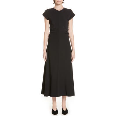 Rosetta Getty Ruched Stretch Cady Dress
