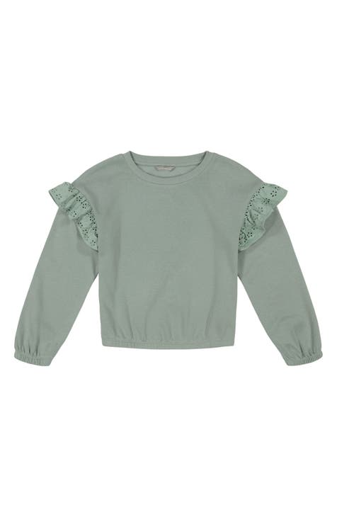 Buy Lucky Brand kids boy embossed print short sleeves tee green Online