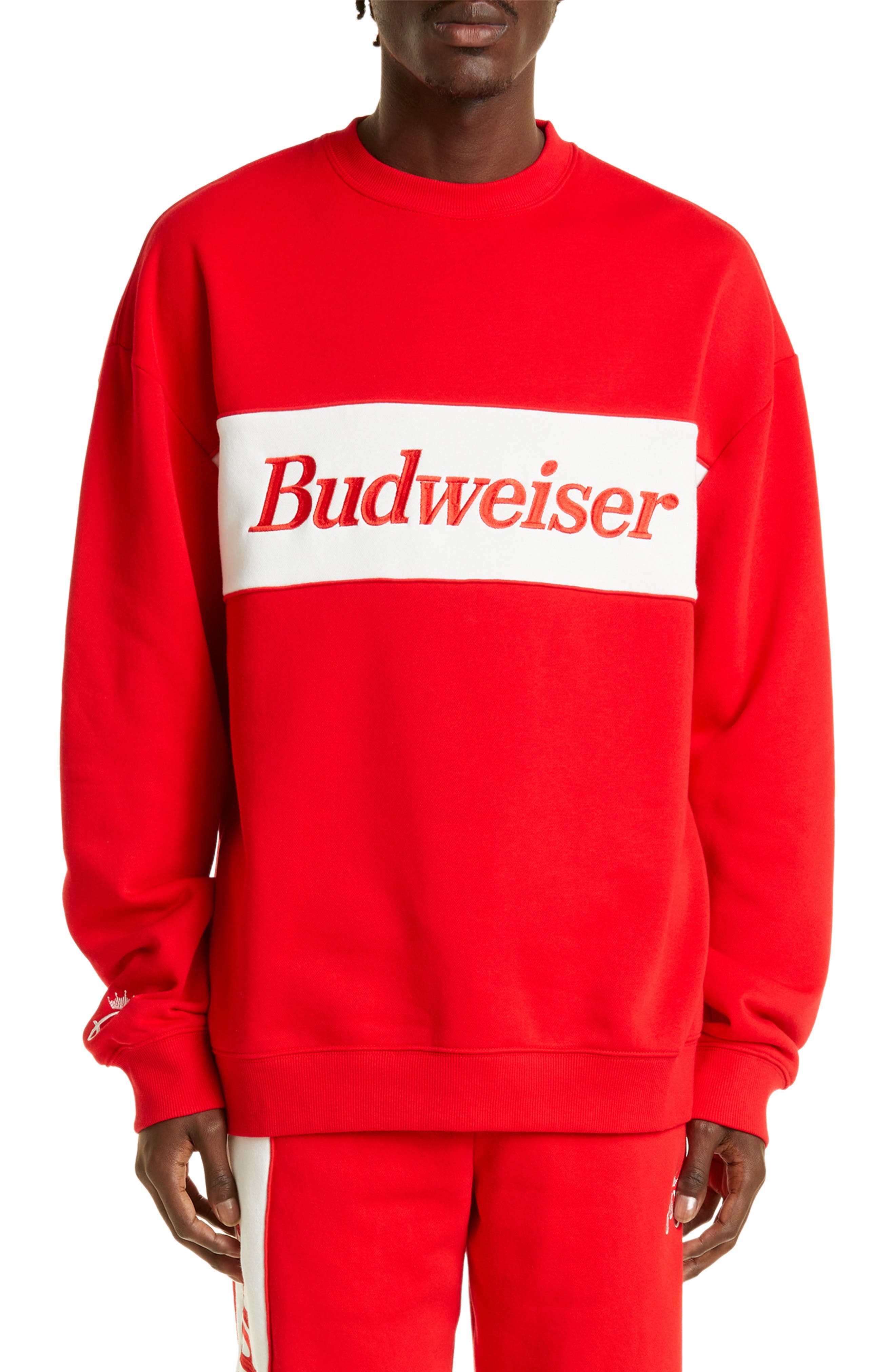 Red Crewneck Sweatshirts for Men 