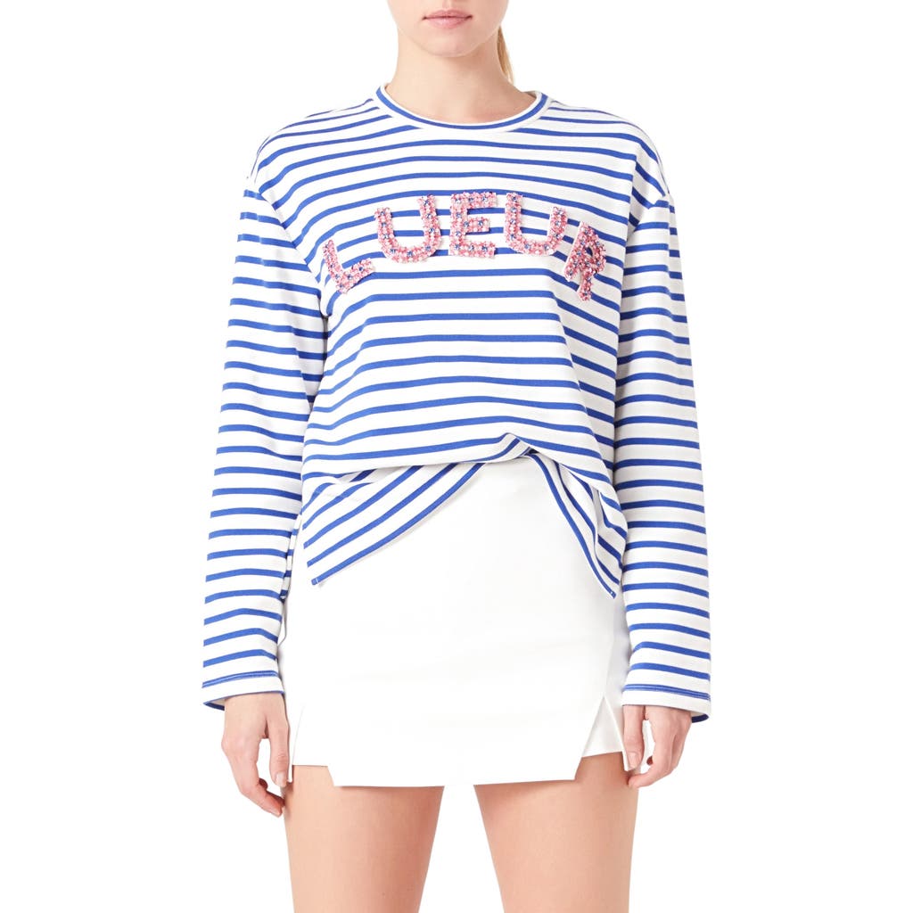 Endless Rose Embellished Sweatshirt In Multi