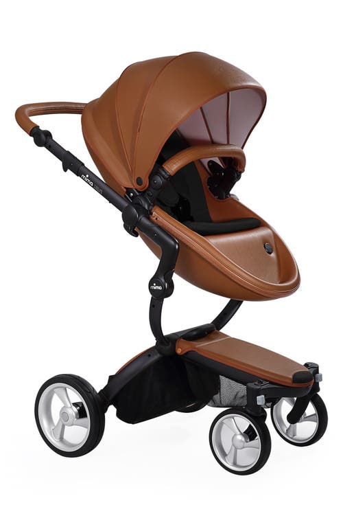 mima Xari Black Chassis Stroller with Reversible Reclining Seat & Carrycot in Camel /Black
