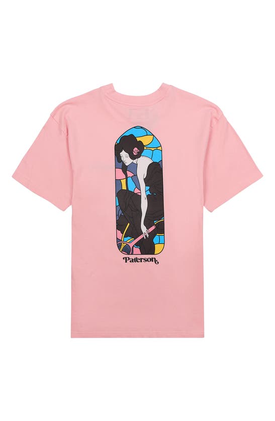 Shop Paterson Stained Glass Graphic T-shirt In Mauve