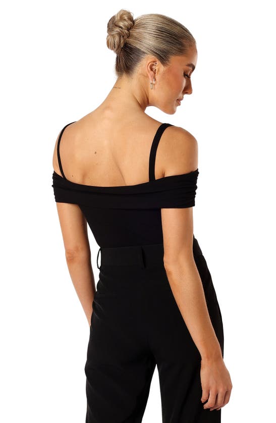 Petal And Pup Petal & Pup Ryder Cold Shoulder Bodysuit In Black