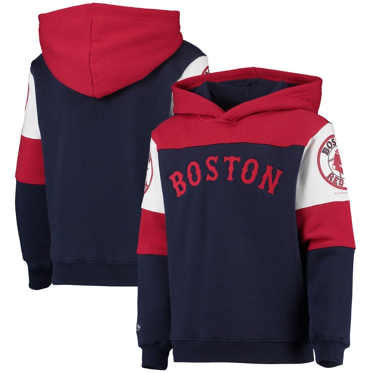 mitchell and ness red sox jacket
