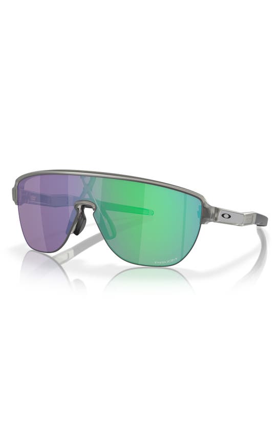 Shop Oakley 42mm Corridor Rectangle Shield Sunglasses In Grey Metal