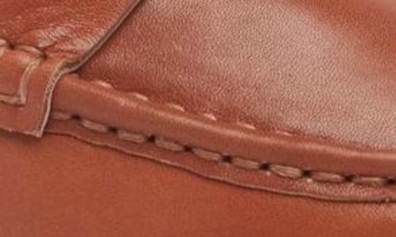 Shop Cecelia New York Greta Platform Penny Loafer In Cognac Oiled Leather