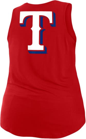 Texas Rangers New Era Women's Plus Size Team Tank Top - Red