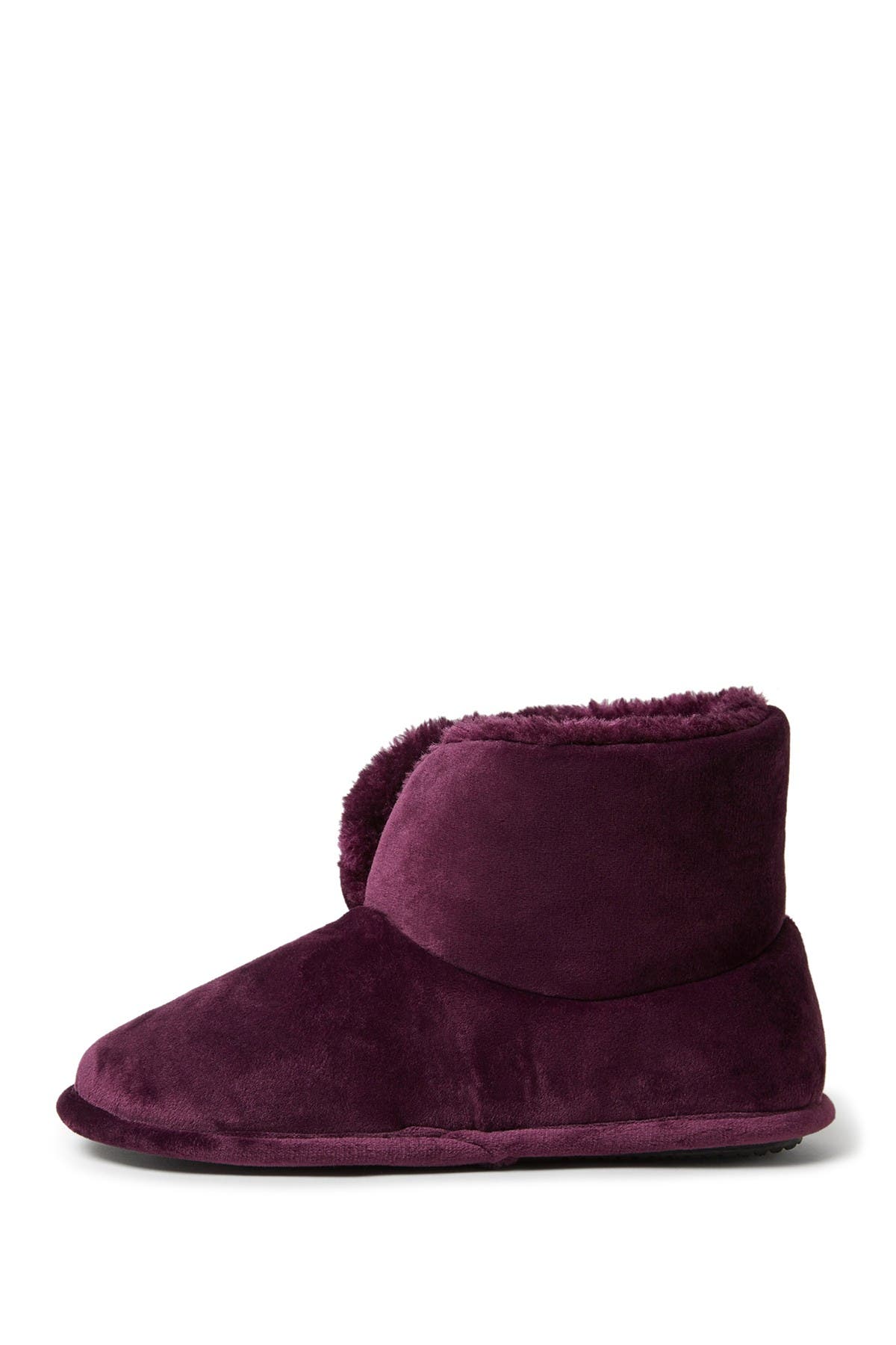 dearfoam velour bootie slippers