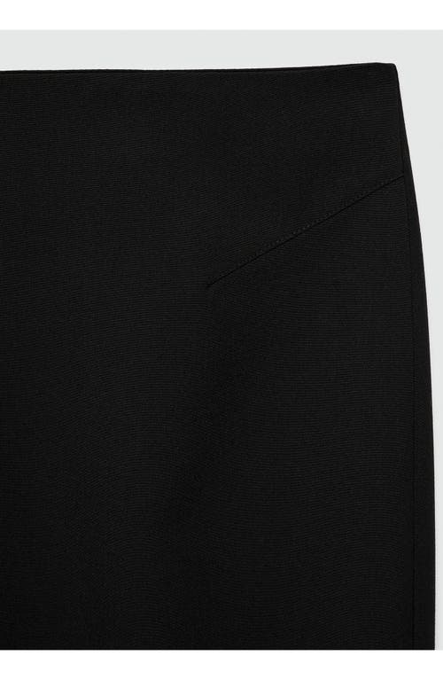 Shop Mango Long Pencil Skirt In Black