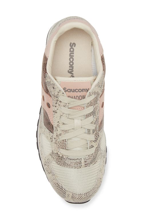 Shop Saucony Shadow Original Sneaker In Python/beige
