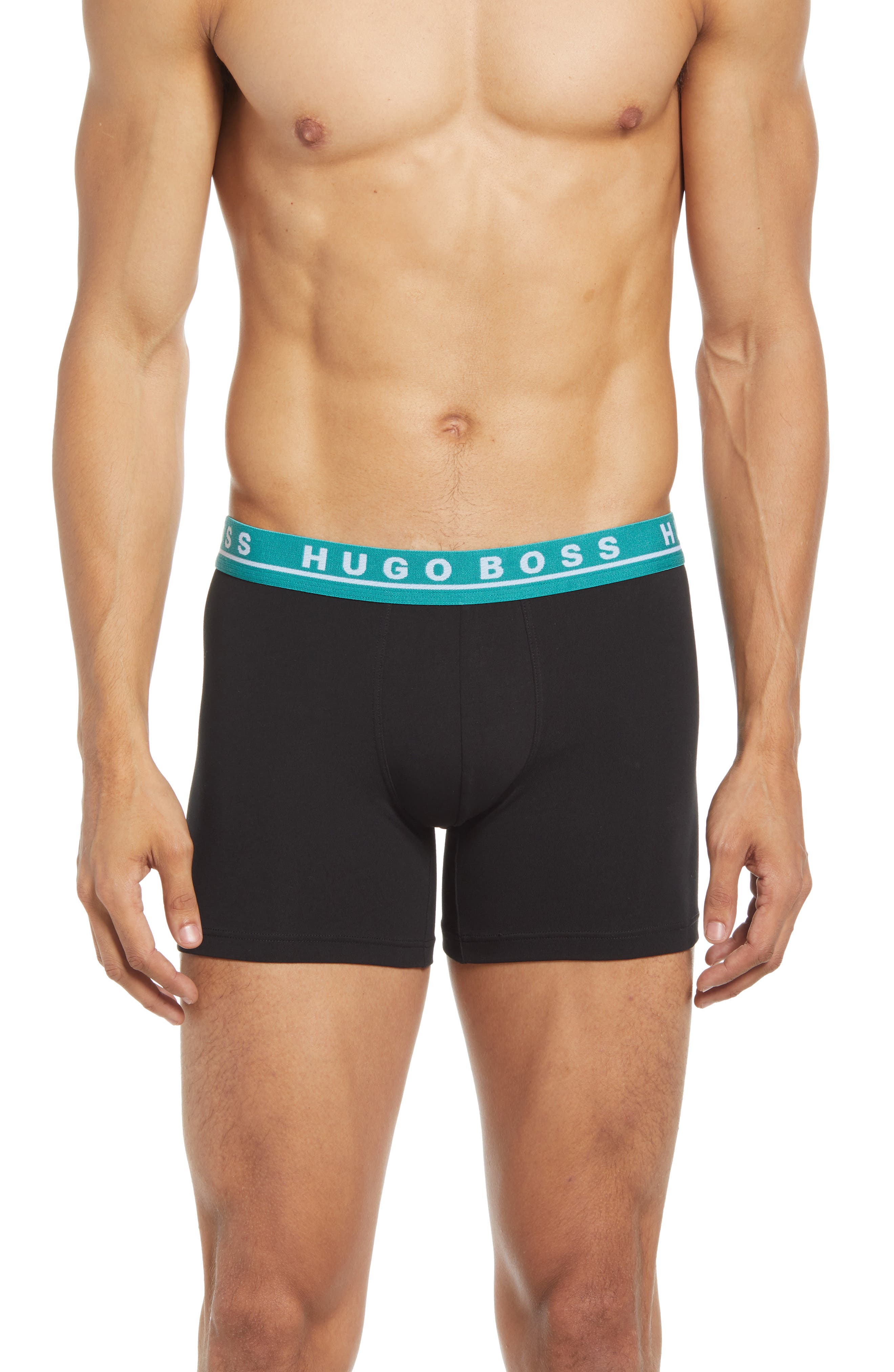 UPC 791725900552 product image for Men's Boss Assorted 3-Pack Boxer Briefs, Size Small - Black | upcitemdb.com