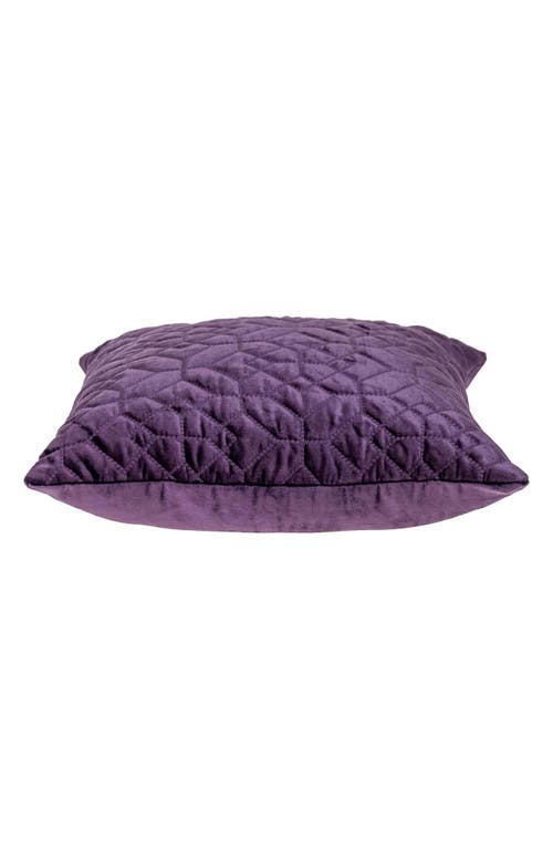 Parkland Collection Sora Quilted Throw Pillow In Purple