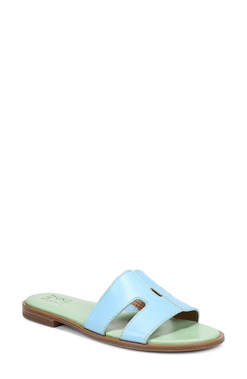 Naturalizer Fame Metallic Slide Sandal in Blue Leather at Nordstrom, Size 8