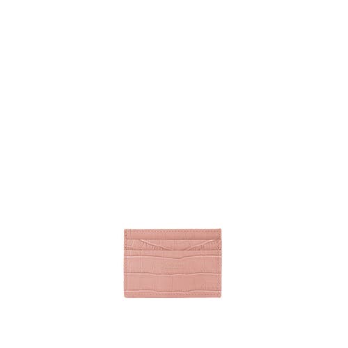 Teddy Blake Cardholder Croco In Nude Pink