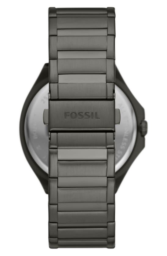 Fossil Men's Evanston Multifunction, Gunmetal-tone Stainless Steel Watch In Gunmetal