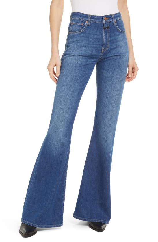 Closed Rawlin Flare Leg Jeans In Dark Blue