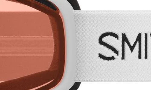 Shop Smith Vogue 154mm Snow Goggles In White/rc36