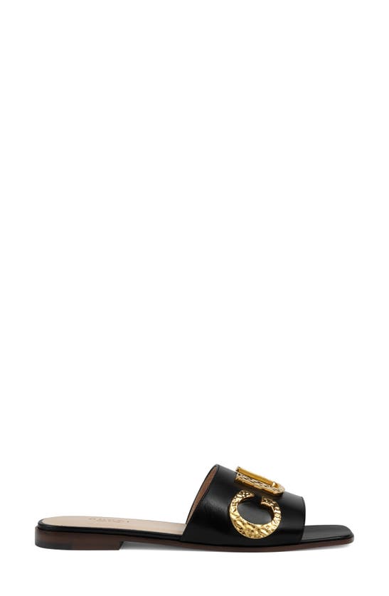 Gucci Cara Slide Sandal In Nero | ModeSens