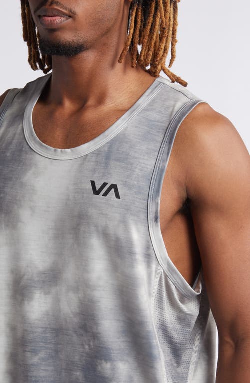 Shop Rvca Sport Vent Tank In Chalk Wash