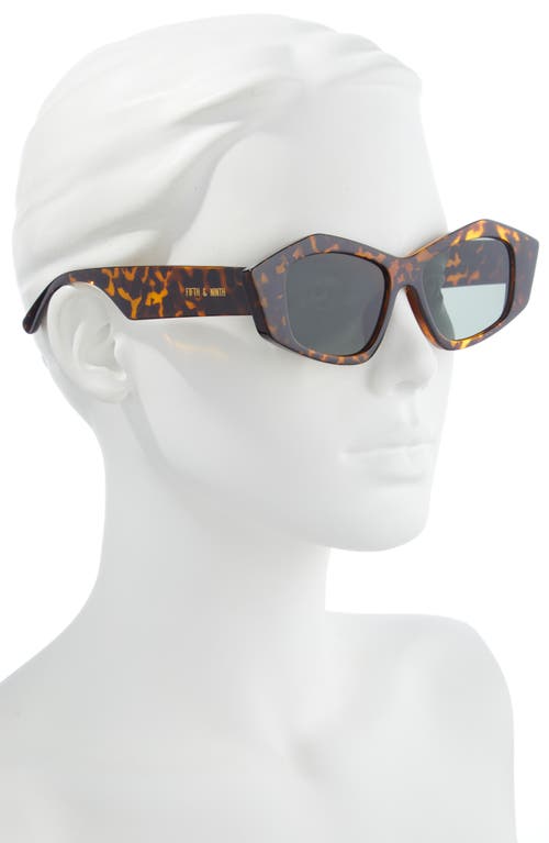 Fifth & Ninth Zaria 55mm Geometric Sunglasses In Torte/black