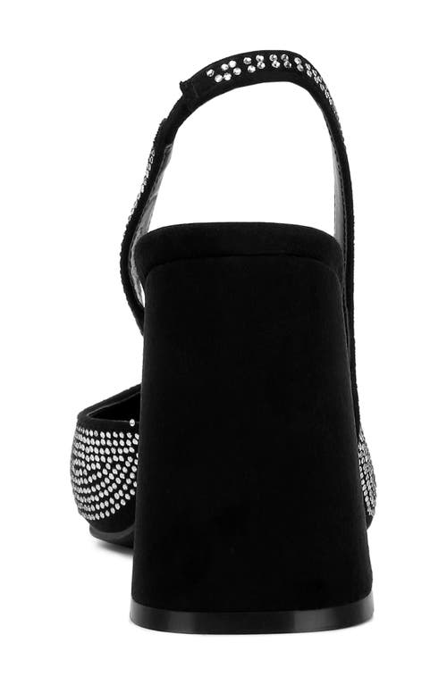 Shop London Rag Saranna Rhinestone D'orsay Pump In Black