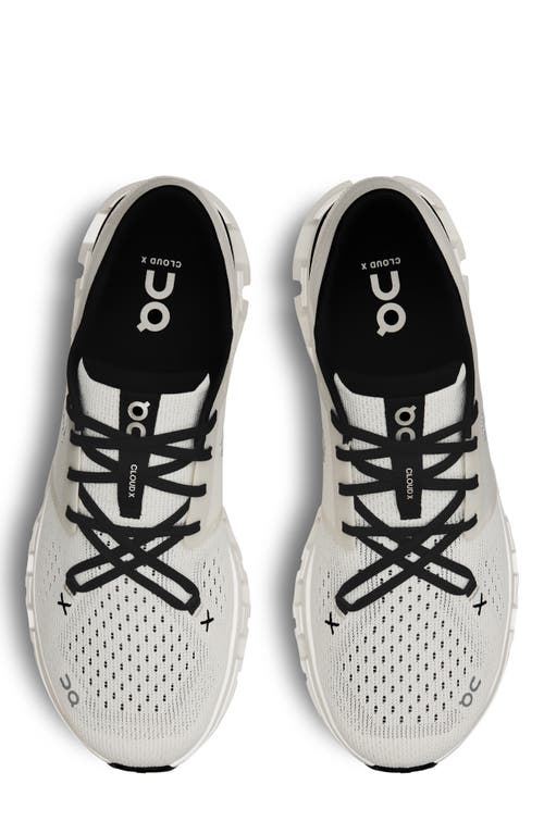 Shop On Cloud X 4 Training Shoe In Ivory/black