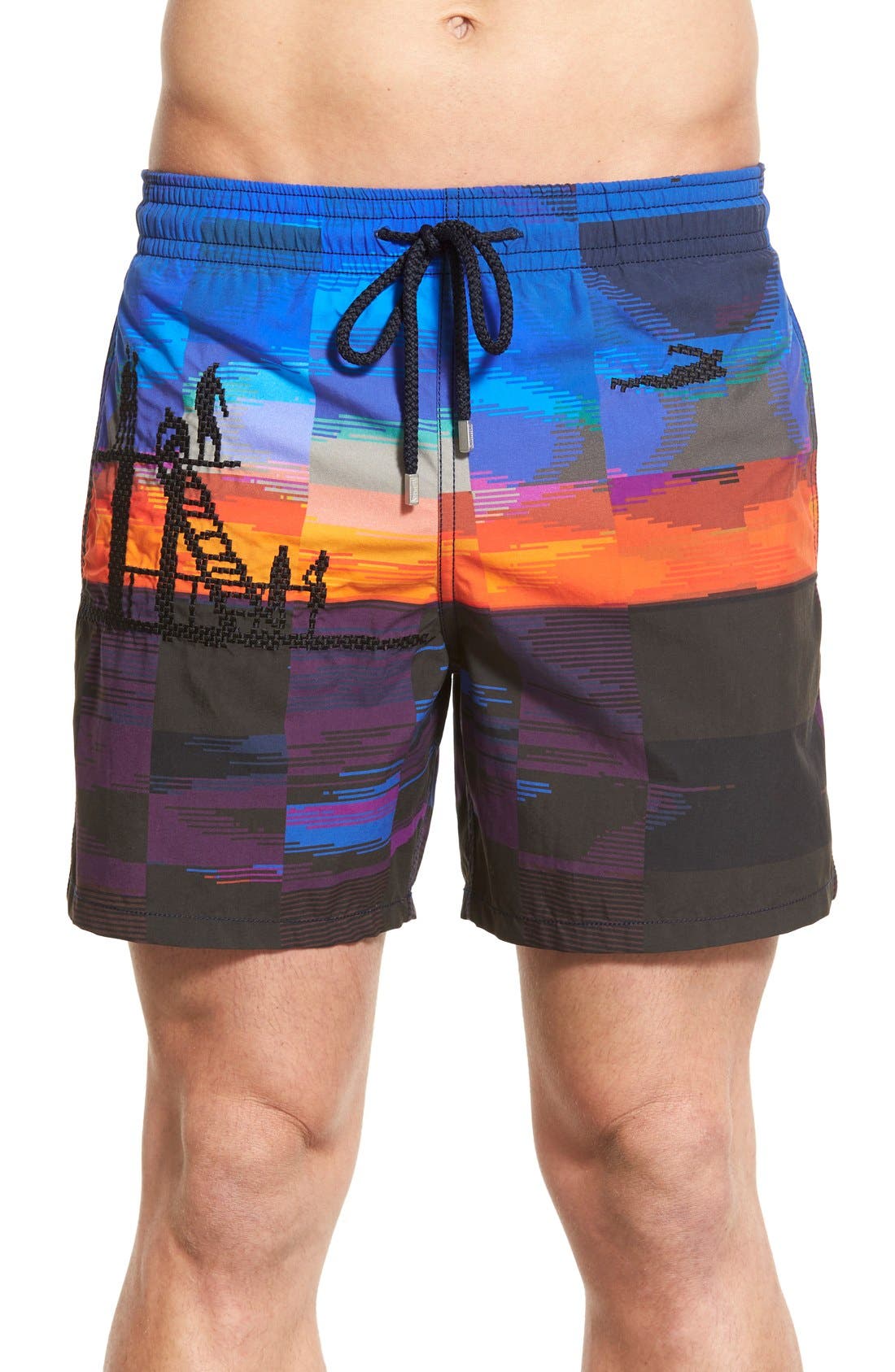 Vilebrequin 'Motu Tanger' Embroidered Swim Trunks Nordstrom