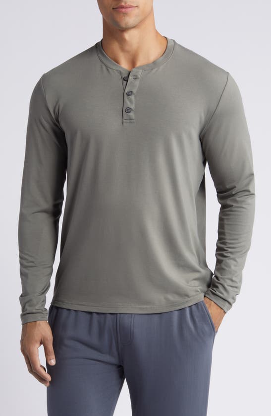 Shop Free Fly Flex Performance Henley In Fatigue