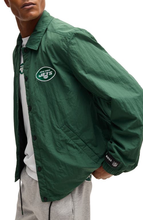 Shop Hugo Boss Boss X Nfl Otto Jacket In New York Jets