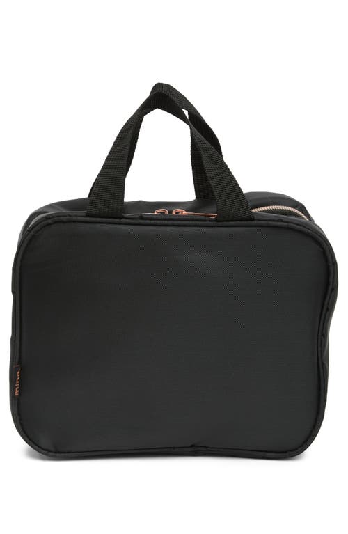 Mytagalongs Poppies Toiletry Bag In Black