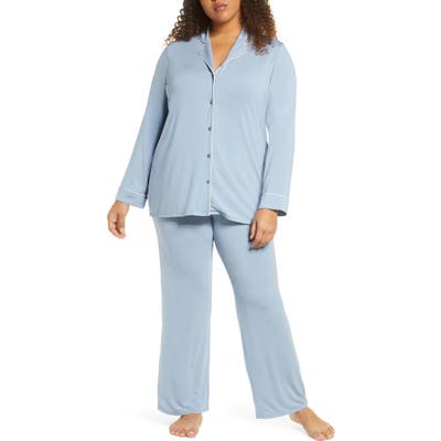 Plus Size Nordstrom Lingerie Moonlight Pajamas, Blue