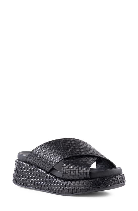 Seychelles Key West Platform Wedge Sandal In Black