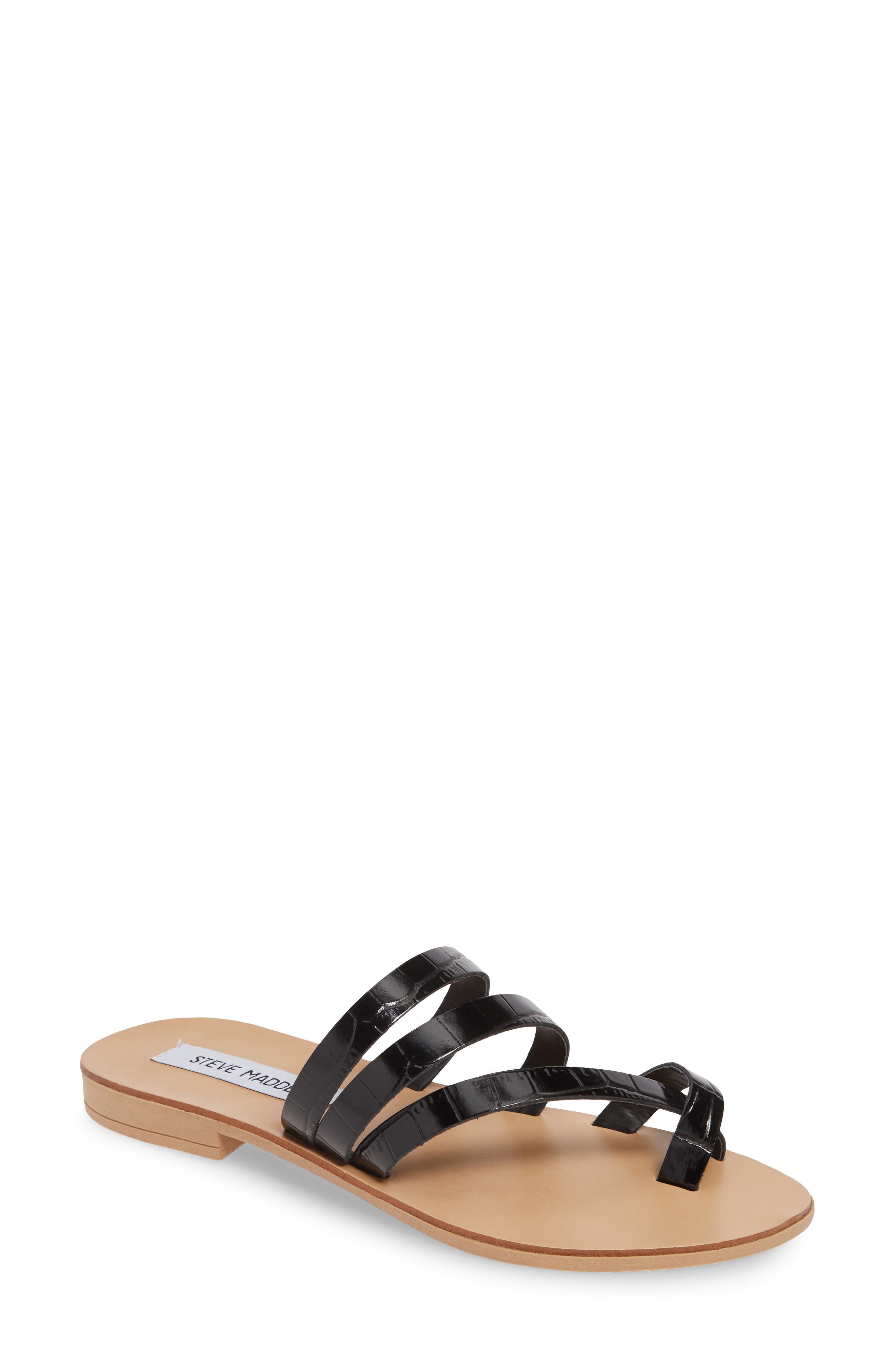 Steve Madden Ringtone Slide Sandal, Black