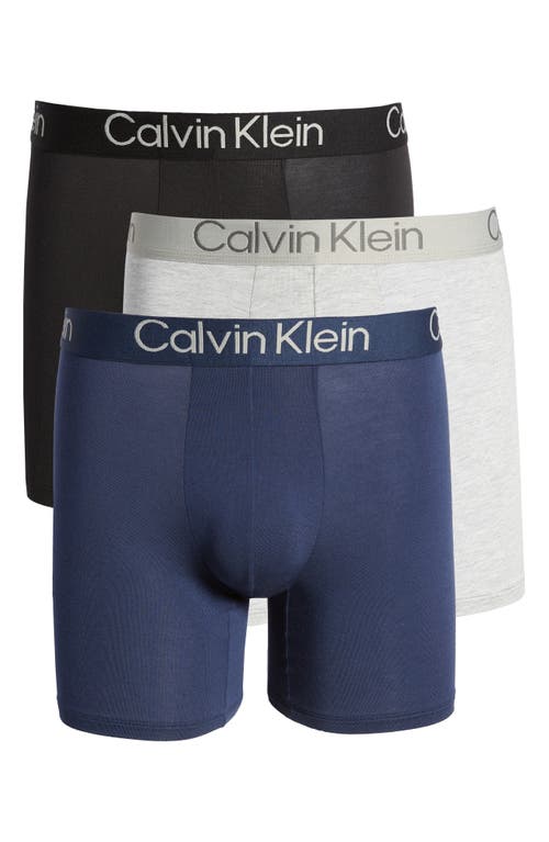 Calvin Klein Ultra-Soft Modern 3-Pack Stretch Modal Boxer Briefs at Nordstrom,