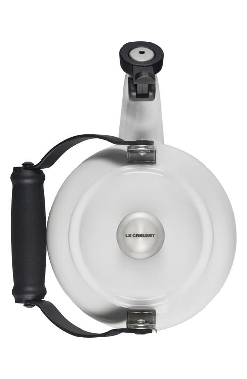 Le Creuset 1.25-quart Stainless Steel Demi Tea Kettle In White/silver