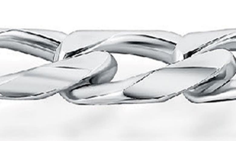 Best Silver Sterling Silver Flat Figaro Link Bracelet In Silver