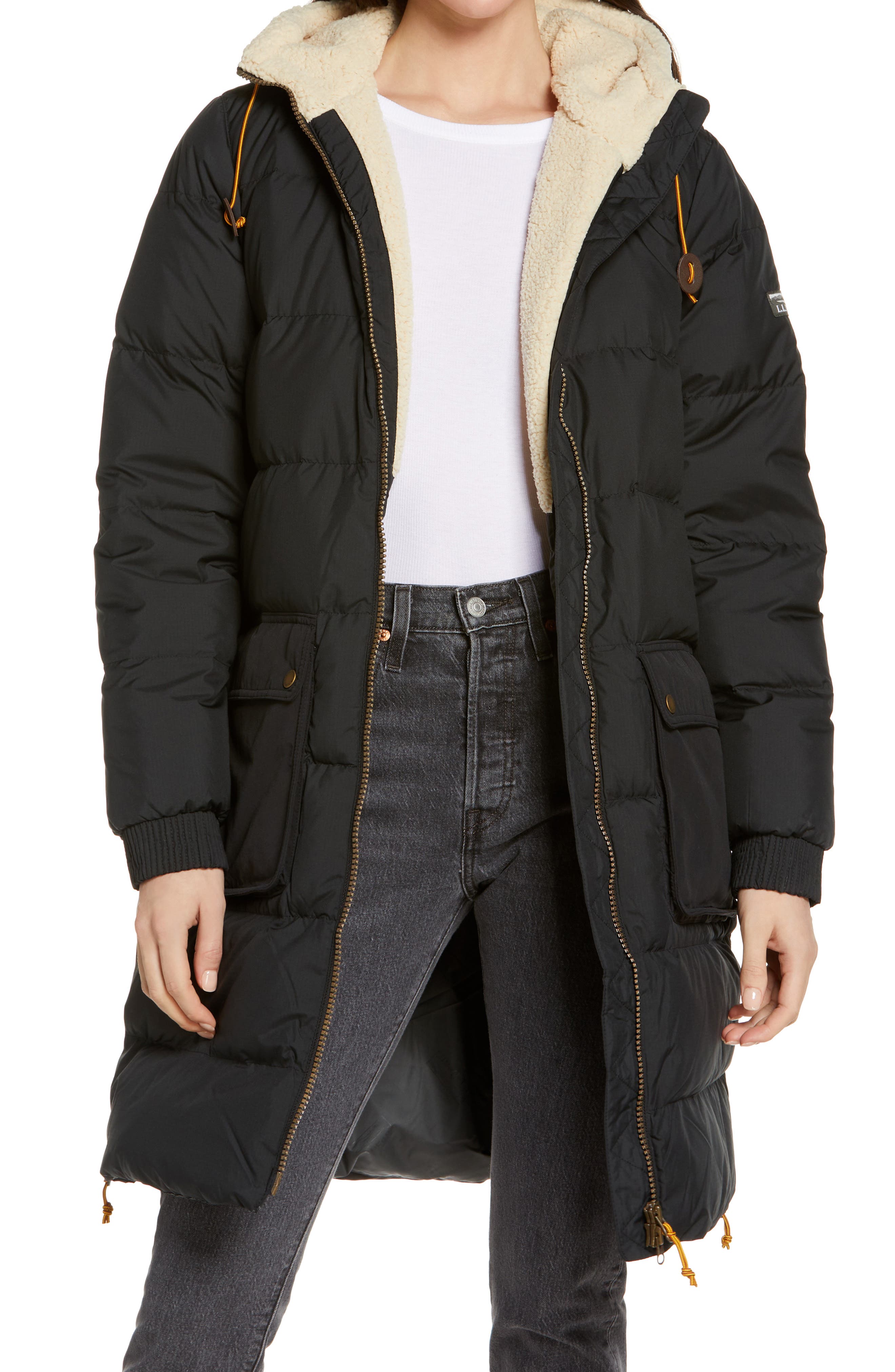 ll bean full length down coat