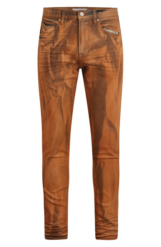 Shop Hudson Jeans Zack Bleached Skinny Jeans In Orange Code