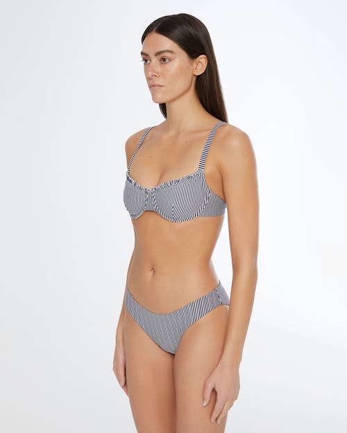 Onia Chiara Bikini Bottom In Deep Navy/white