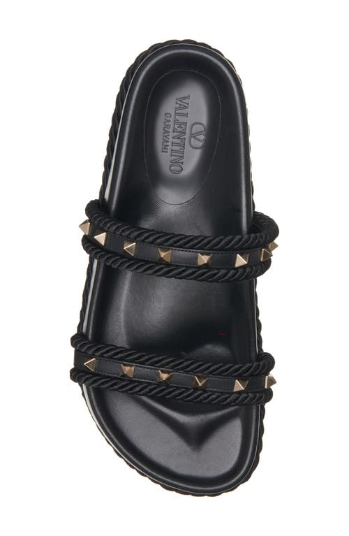 VALENTINO GARAVANI VALENTINO GARAVANI ROCKSTUD PLATFORM SLIDE SANDAL 