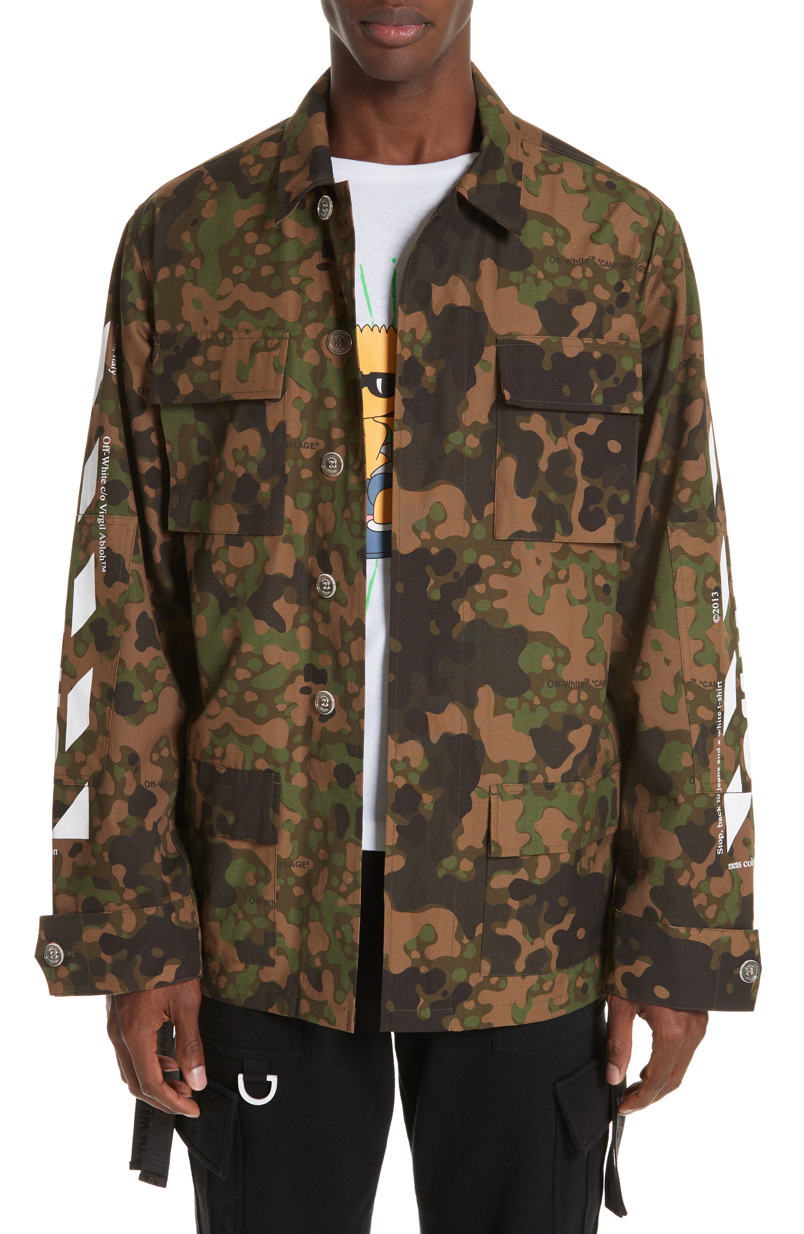 off white camouflage jacket
